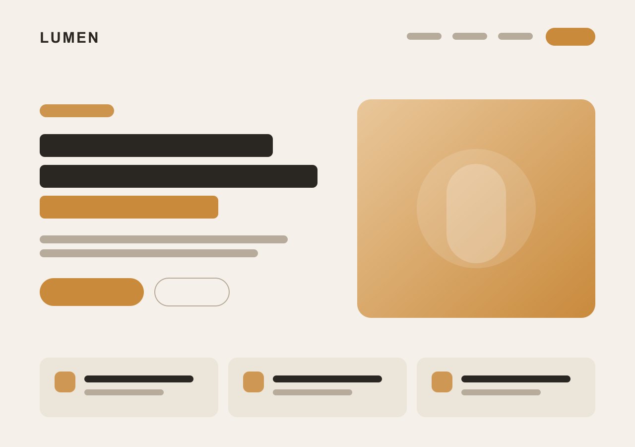 Lumen — Concept · Clean-beauty skincare website design concept by Equuleus