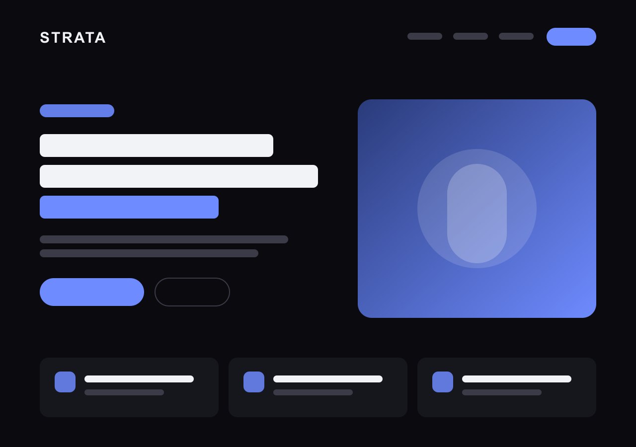 Strata — Concept · Activewear launch website design concept by Equuleus